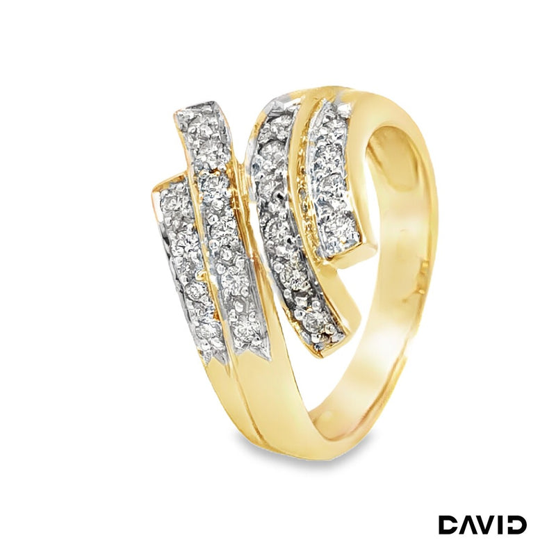 Ring Brillanten Gold 14k Bicolor