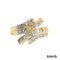 Ring Brillanten Gold 14k Bicolor