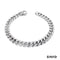 Panzerarmband 20 Brillanten 750-18k Weißgold