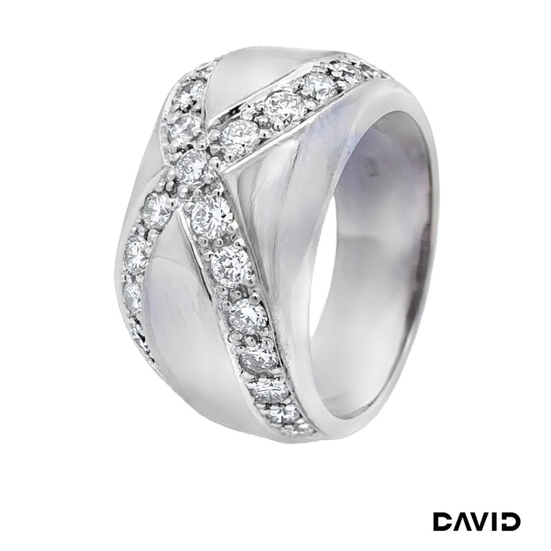 Ring Brillanten 750-18k Weißgold
