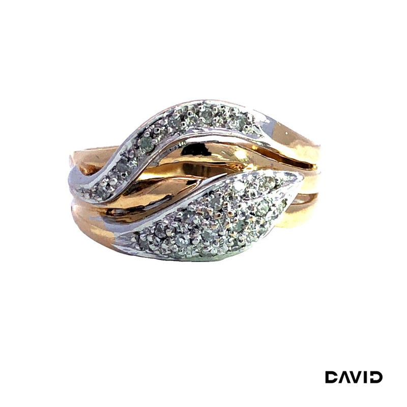 Ring Schlange Diamanten Gold 585/14k