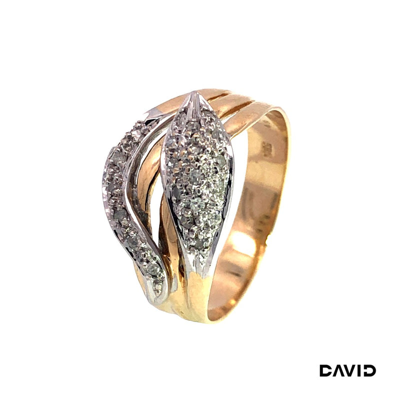 Ring Schlange Diamanten Gold 585/14k