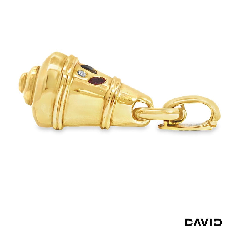 Anhänger Glocke Brillanten/Rubin/Smaragd/Saphir Gold 750/18k