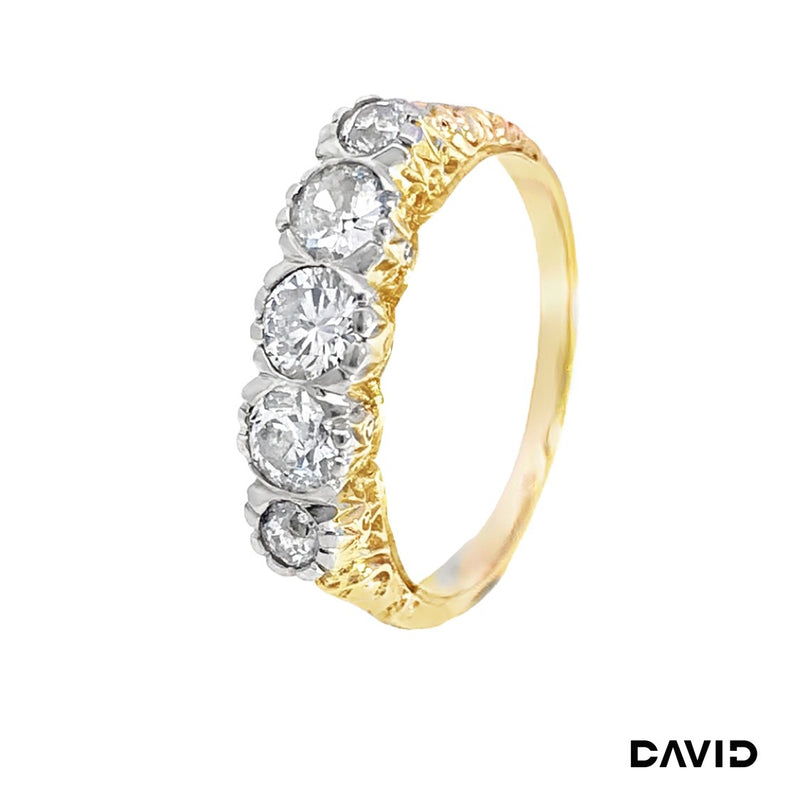 Ring Diamanten im Altschliff Gold 585/14k