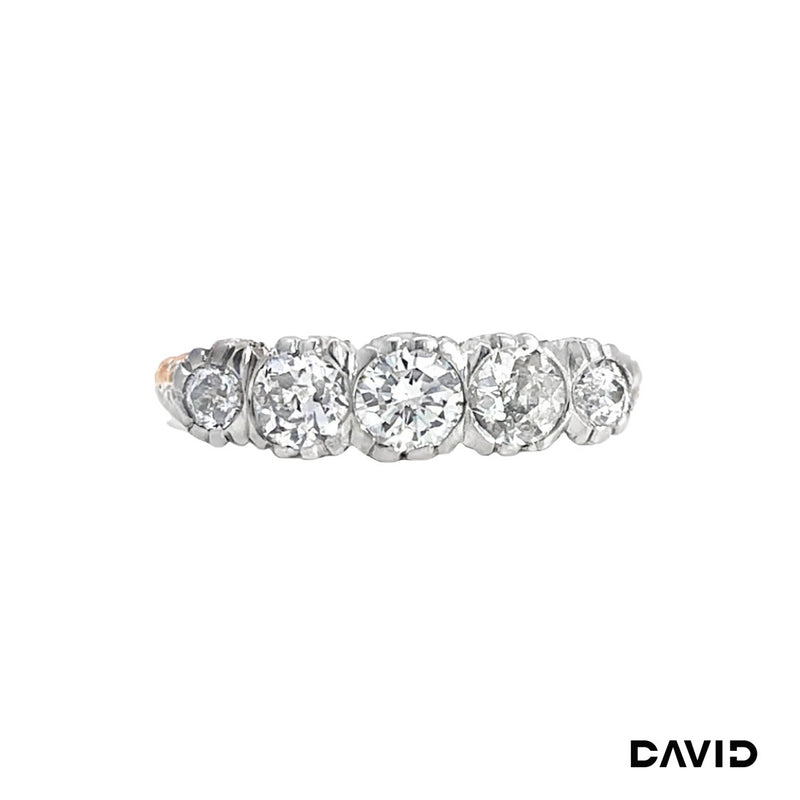 Ring Diamanten im Altschliff Gold 585/14k