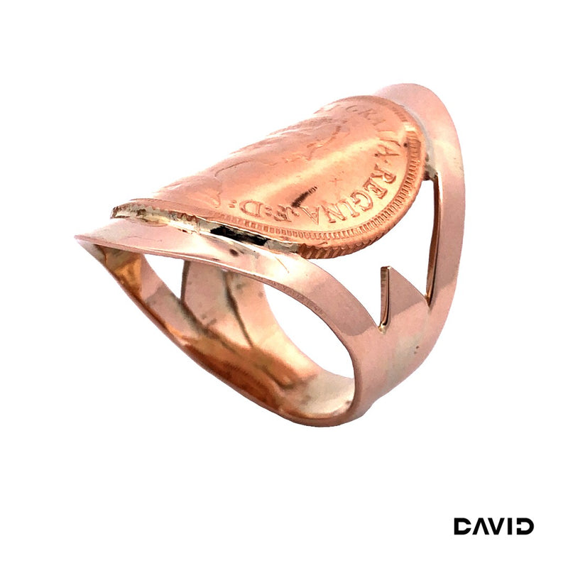 Ring mit Münze England Sovereign 585/916