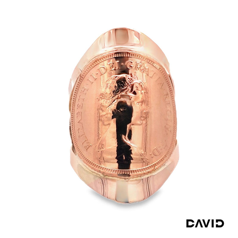 Ring mit Münze England Sovereign 585/916