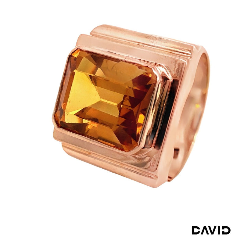 Ring Citrin Gold 750/18k