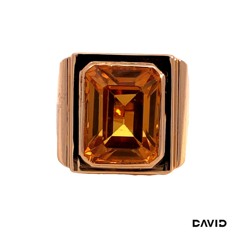 Ring Citrin Gold 750/18k