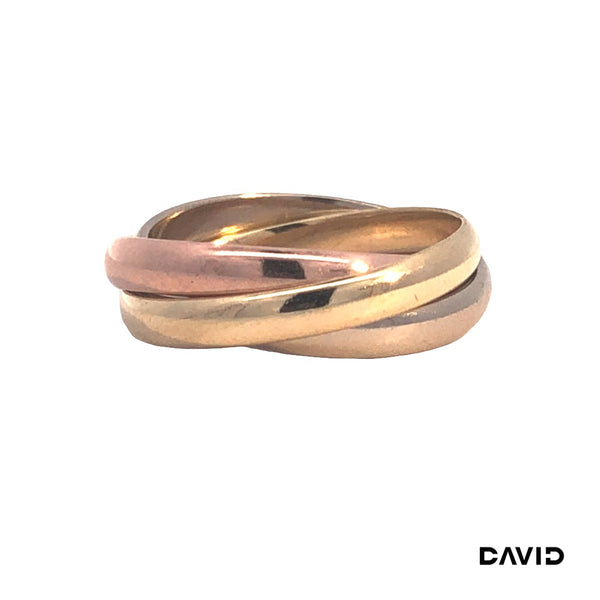 Ring Trinity Wempe Gold 14k Tricolor