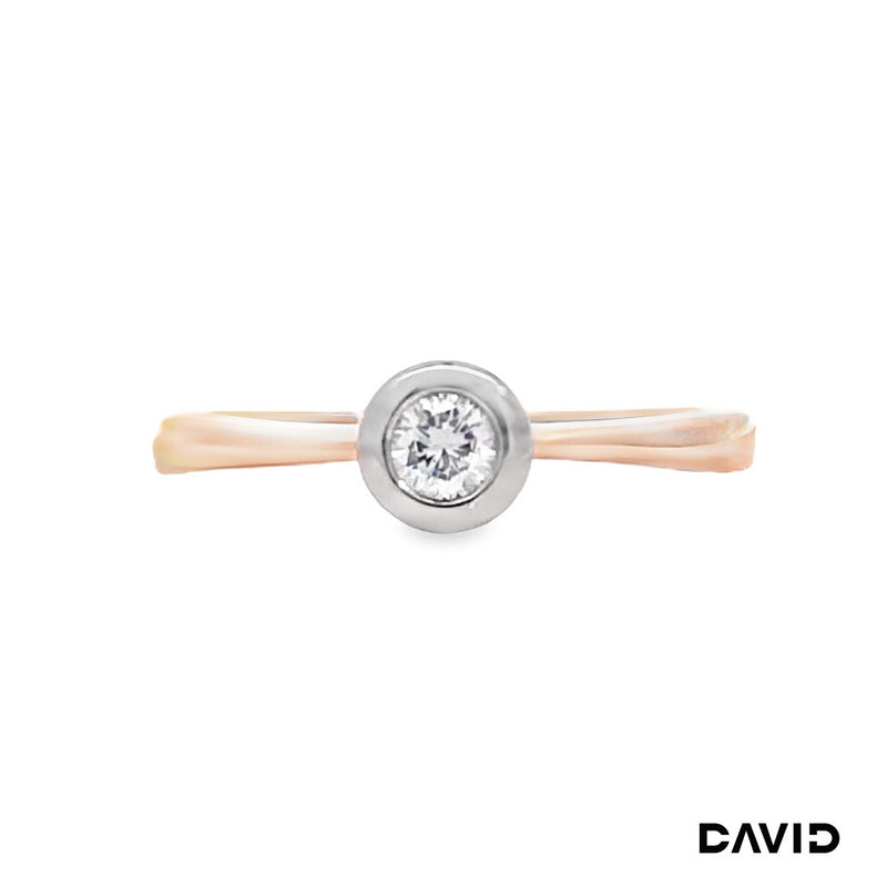 Ring Brillant Gold 14k Bicolor
