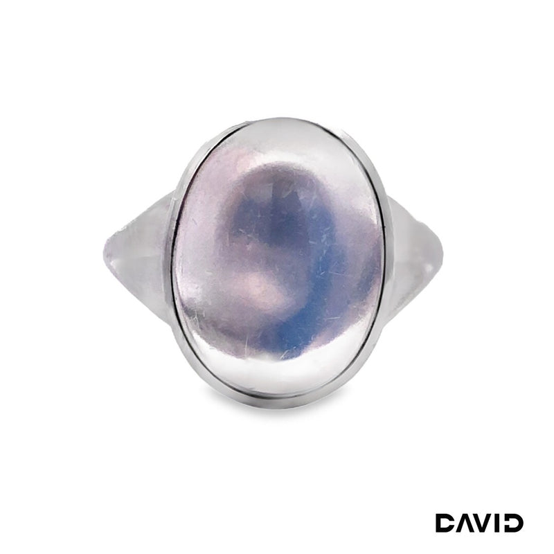 Ring Mondstein 750-18k Weißgold