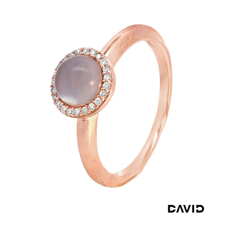 Ring Mondstein/Brillanten 375/RG