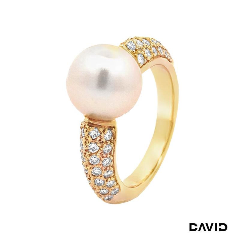 Ring Wempe Brillanten & Südseeperle Gold 750/18k