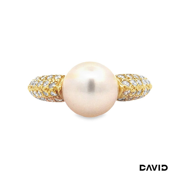 Ring Wempe Brillanten & Südseeperle Gold 750/18k