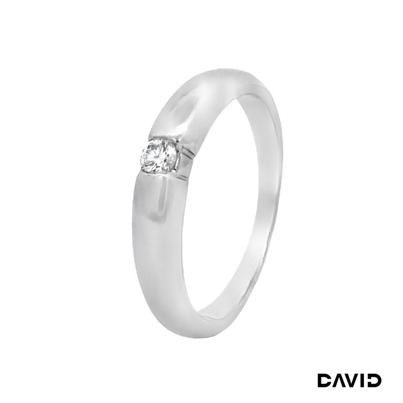 Ring Brillant 585/14k Weißgold