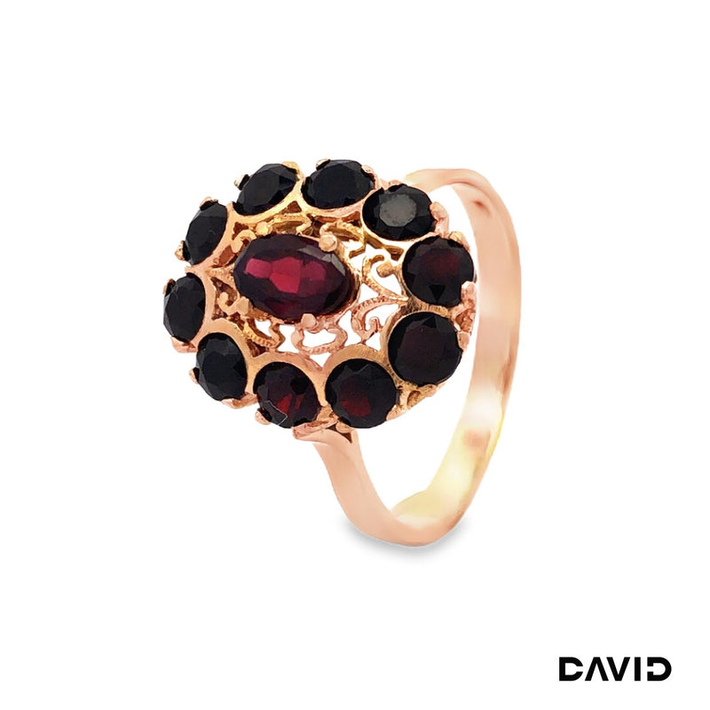 Ring Granat Gold 750/18k