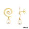 Ohrstecker Süßwasserperlen/ Brillanten Gold 750/18k