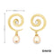 Ohrstecker Süßwasserperlen/ Brillanten Gold 750/18k