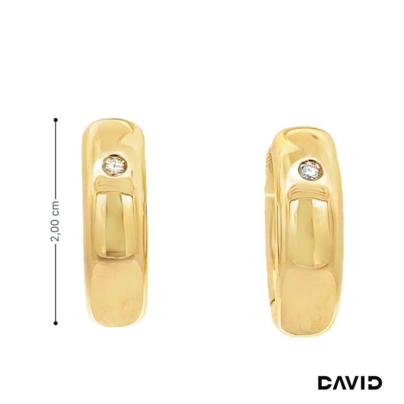 Creolen Brillanten Gold 585/14k