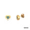 Ohrstecker Blautopas Gold 8k