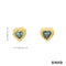 Ohrstecker Blautopas Gold 8k