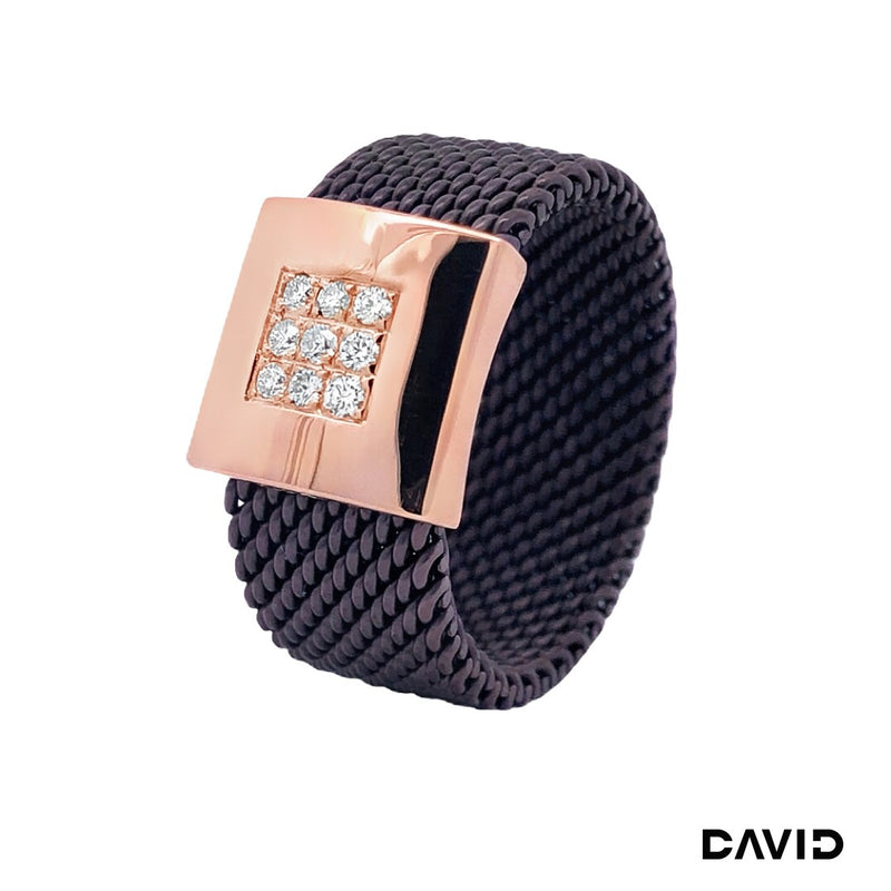 Ring Brillanten 750GG/Stahl