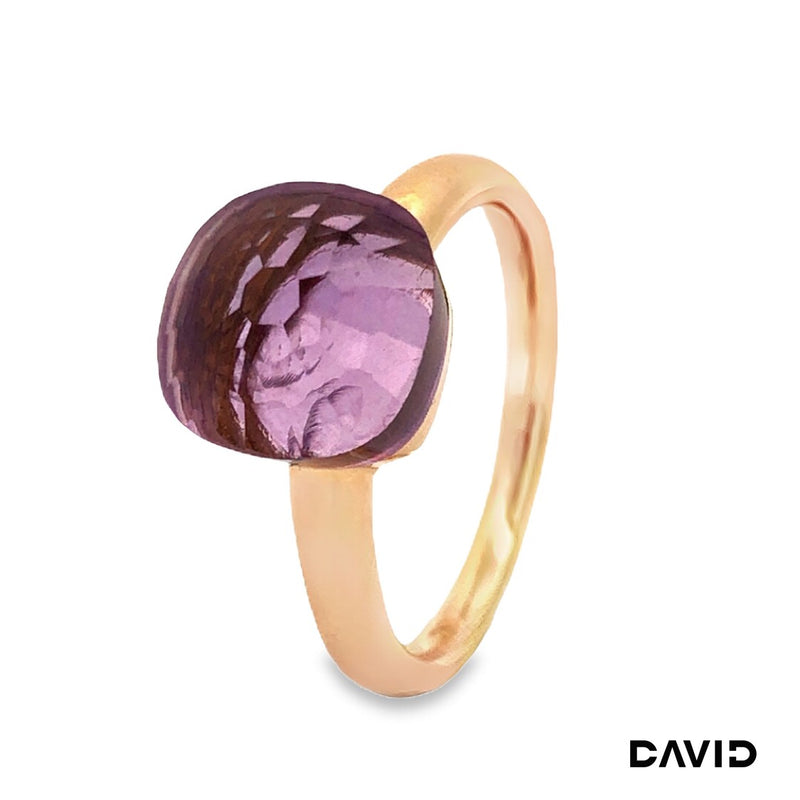 Ring Amethyst Gold 750/18k