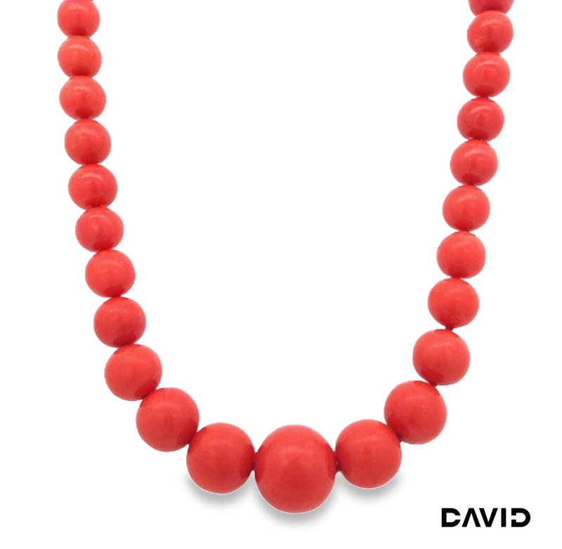 Korallenkette Gold 8k