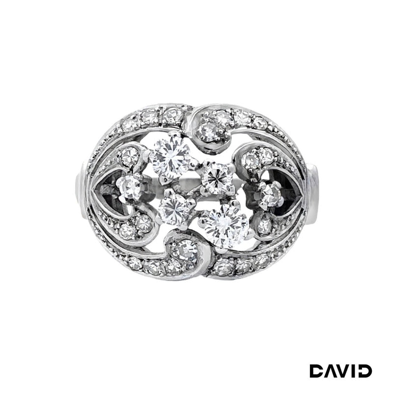 Ring Diamanten 585/14k Weißgold