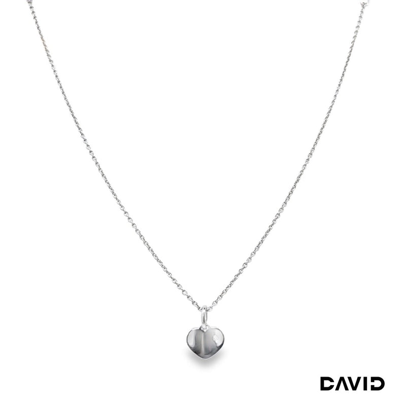 Kette mit Anhänger Herz Brillant Gold 9k