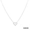 Kette mit Anhänger Herz Achtkant Diamanten Gold 9k