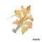 Brosche Ahornblatt Brillanten Gold 585/14k