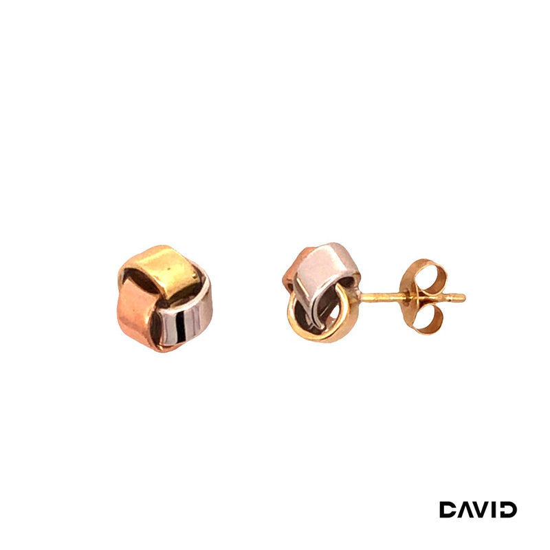Ohrstecker Gold 14k Tricolor