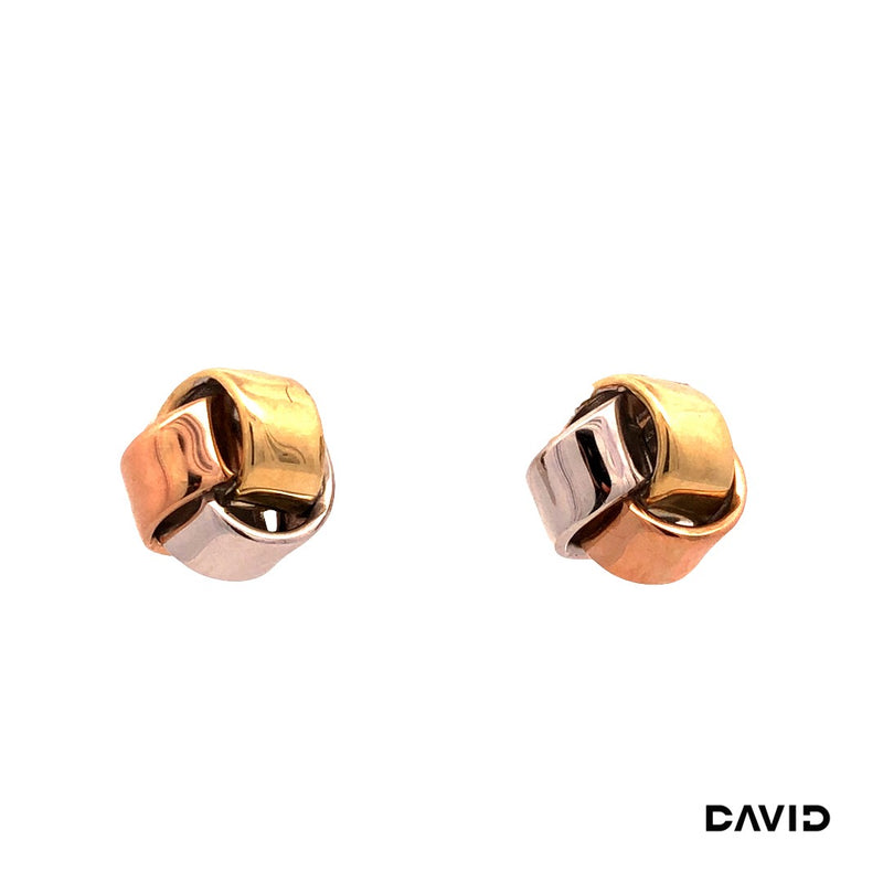 Ohrstecker Gold 14k Tricolor
