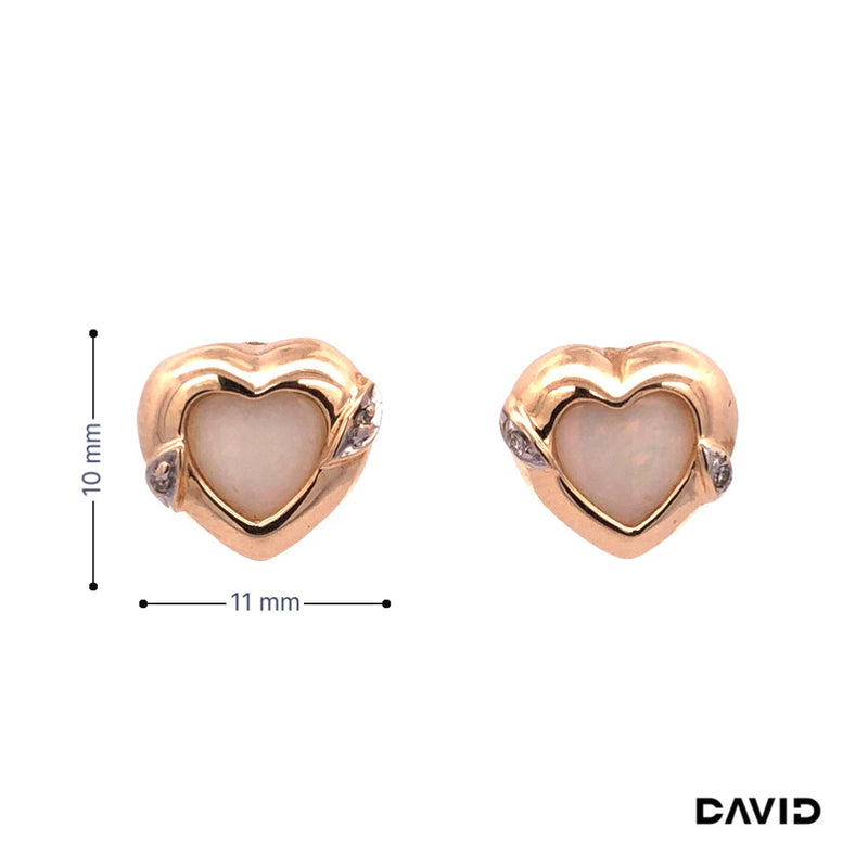 Ohrstecker Opal Gold 585/14k