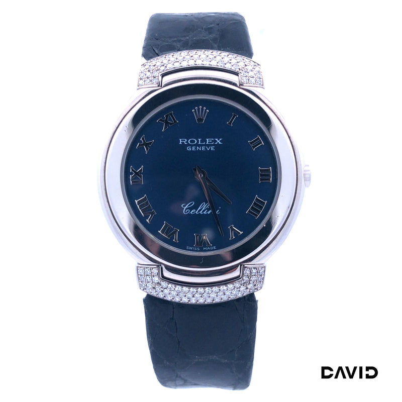 Rolex Cellini 33 Brillanten 750-18k Weißgold