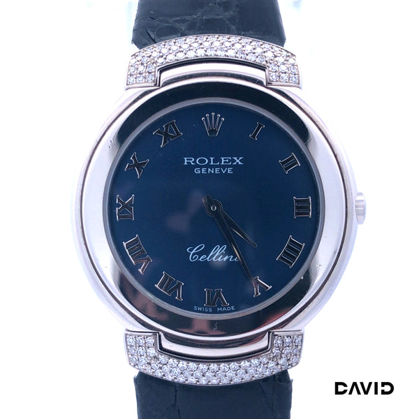 Rolex Cellini 33 Brillanten 750-18k Weißgold