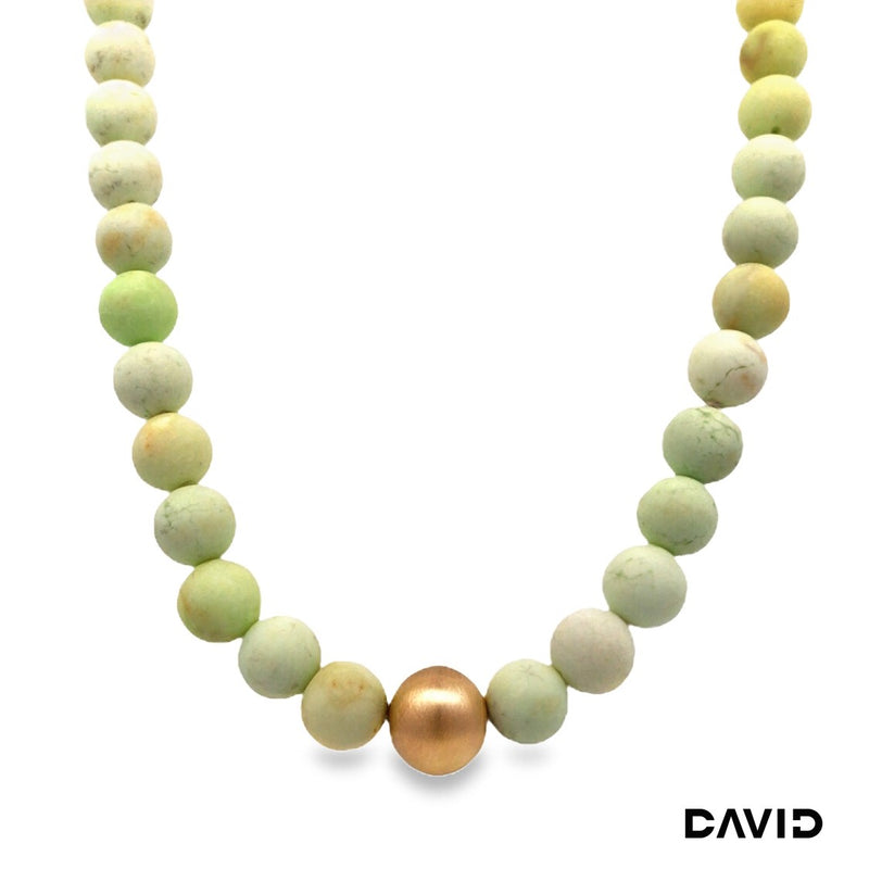 Kette 46 Lemonquarz 585/750