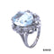 Ring Aquamarin/Brillant 585/14k Weißgold