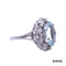 Ring Aquamarin/Brillant 585/14k Weißgold
