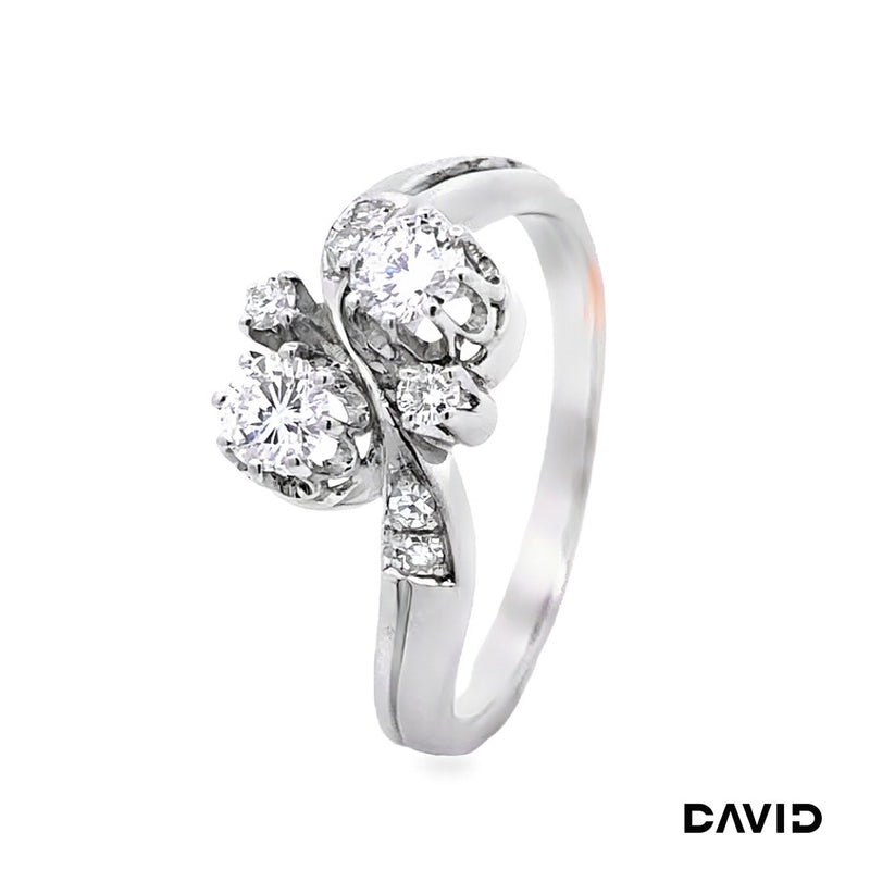 Ring Brillanten/Diamanten 585/14k Weißgold