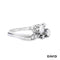 Ring Brillanten/Diamanten 585/14k Weißgold