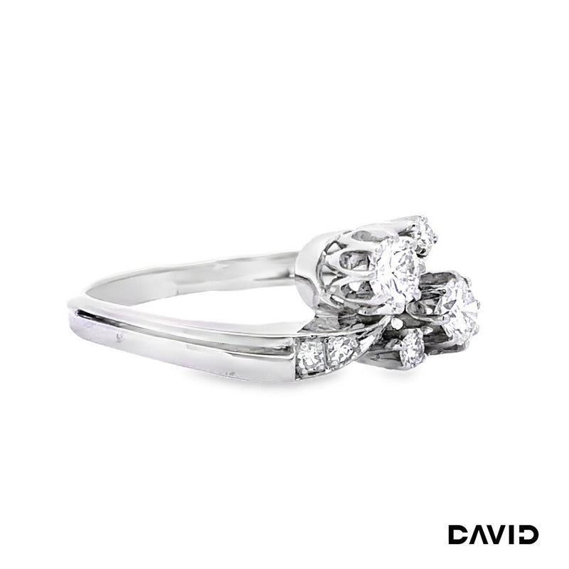 Ring Brillanten/Diamanten 585/14k Weißgold