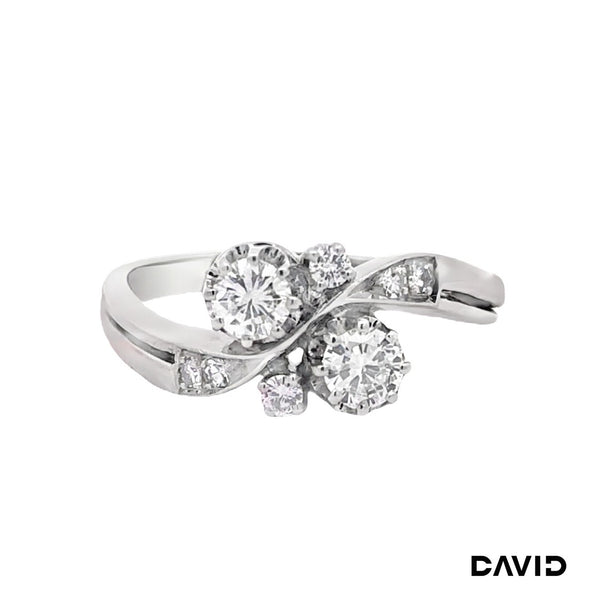 Ring Brillanten/Diamanten 585/14k Weißgold
