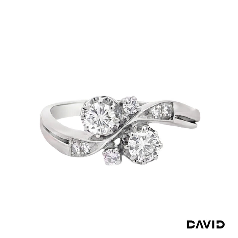 Ring Brillanten/Diamanten 585/14k Weißgold