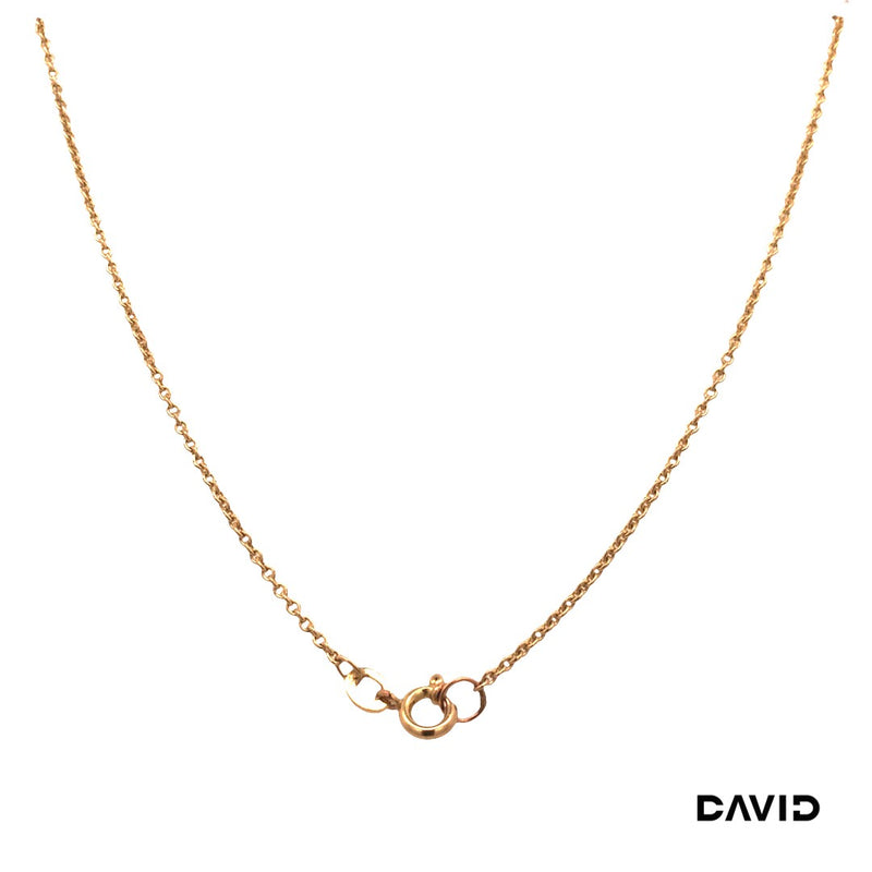 Kette 42 mit Anhänger Granat Gold 8k