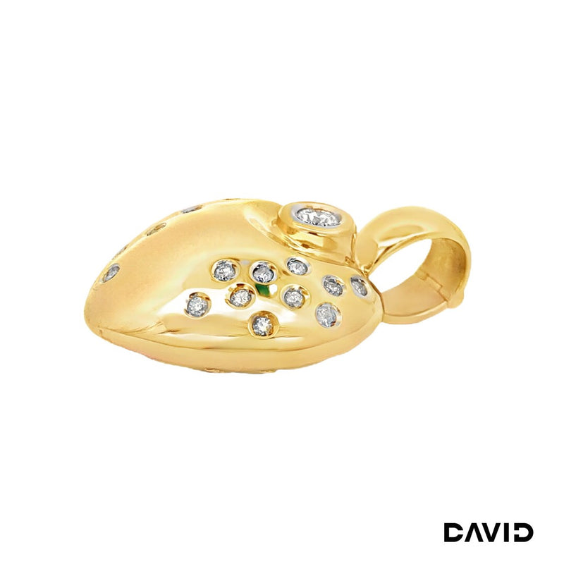 Anhänger Herz Gold 14k Bicolor