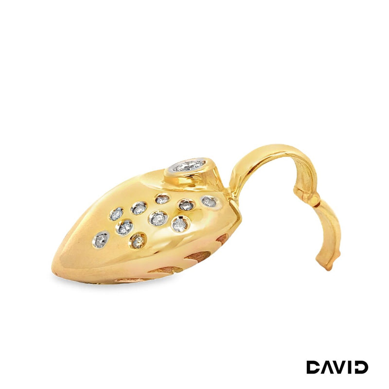 Anhänger Herz Gold 14k Bicolor