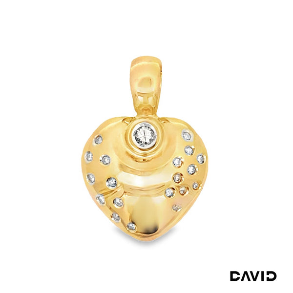 Anhänger Herz Gold 14k Bicolor
